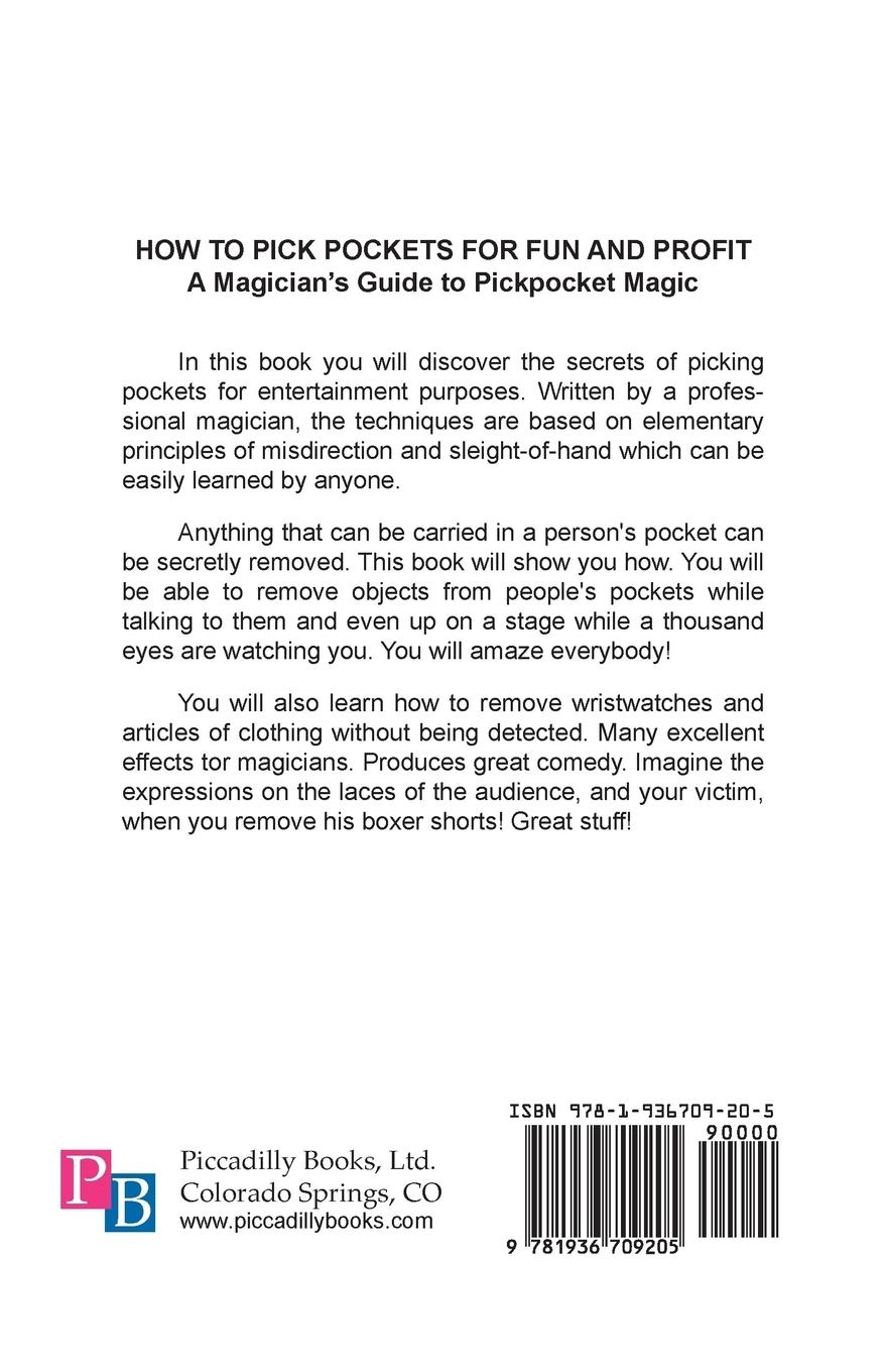 Rückseitencover How to Pick Pockets for Fun and Profit
