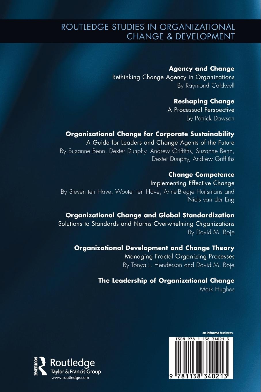 Rückseitencover The Leadership of Organizational Change