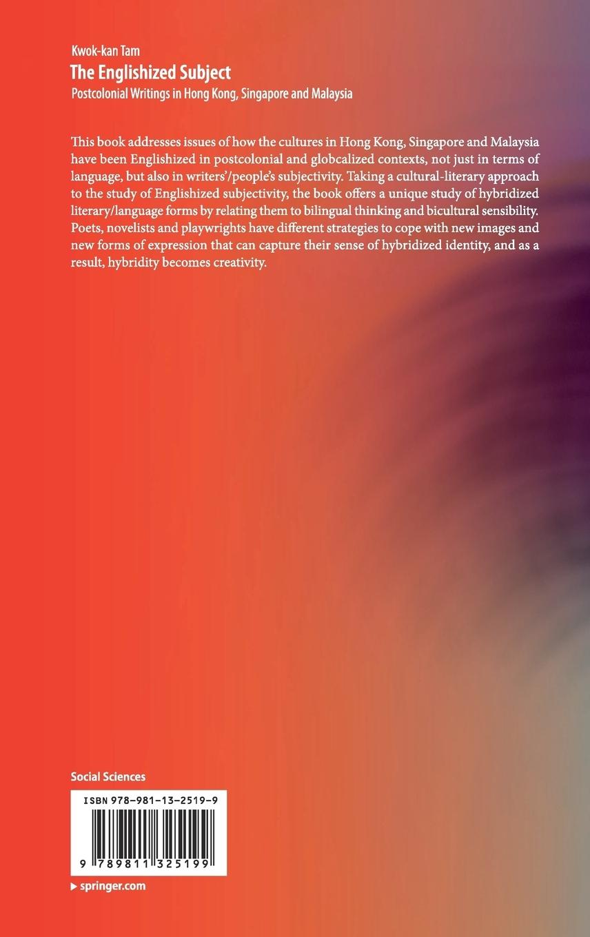 Rückseitencover The Englishized Subject