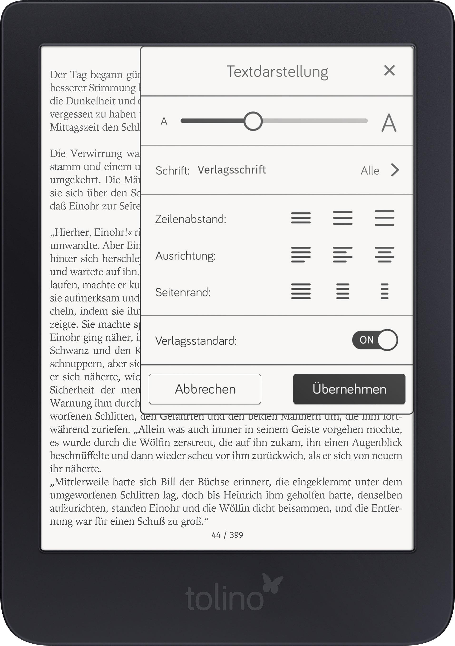 Beispielinhalt (Bild) tolino shine 3