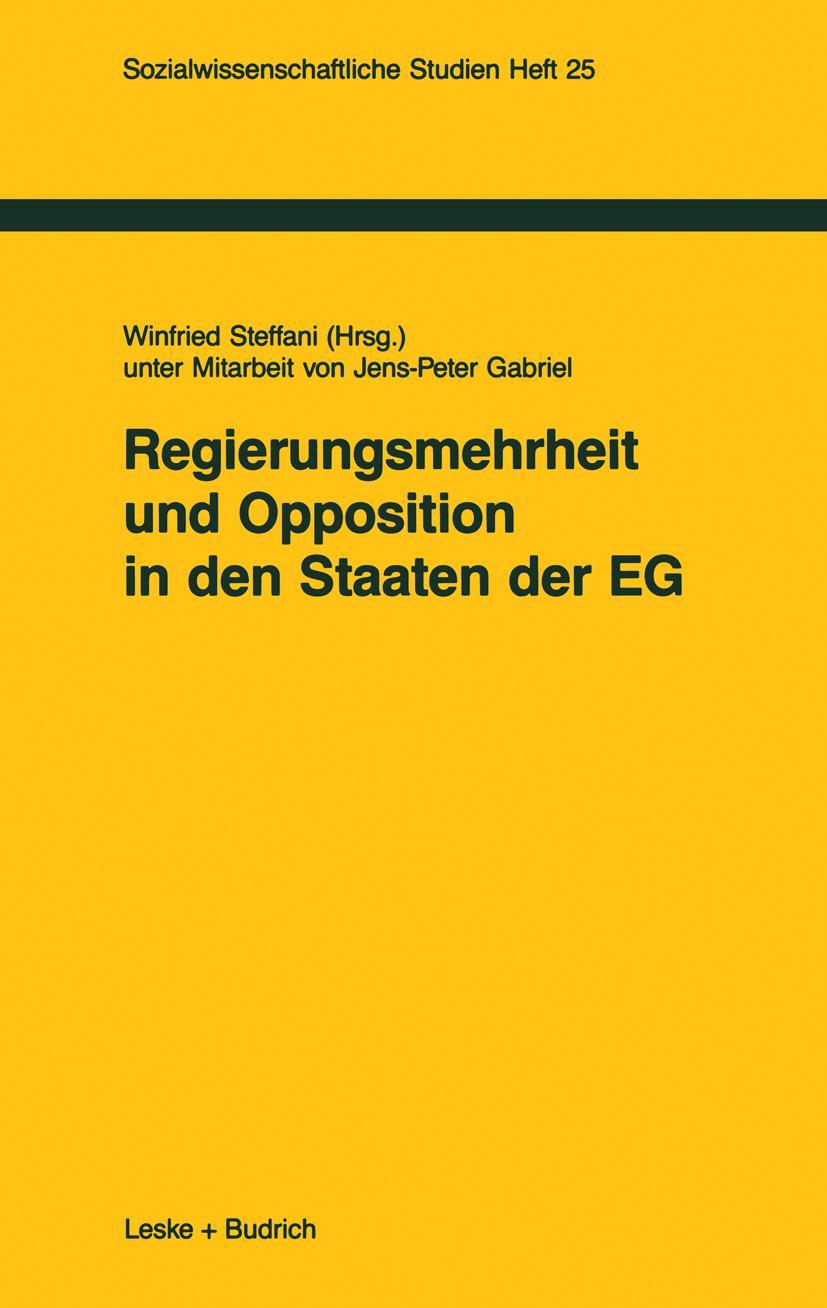 Vorderes Coverbild Regierungsmehrheit und Opposition in den Staaten der EG