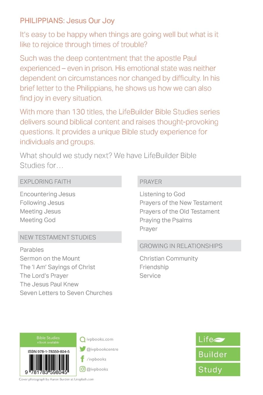 Rückseitencover Philippians (Lifebuilder Study Guides)