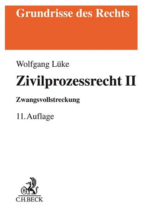 Vorderes Coverbild Zivilprozessrecht II