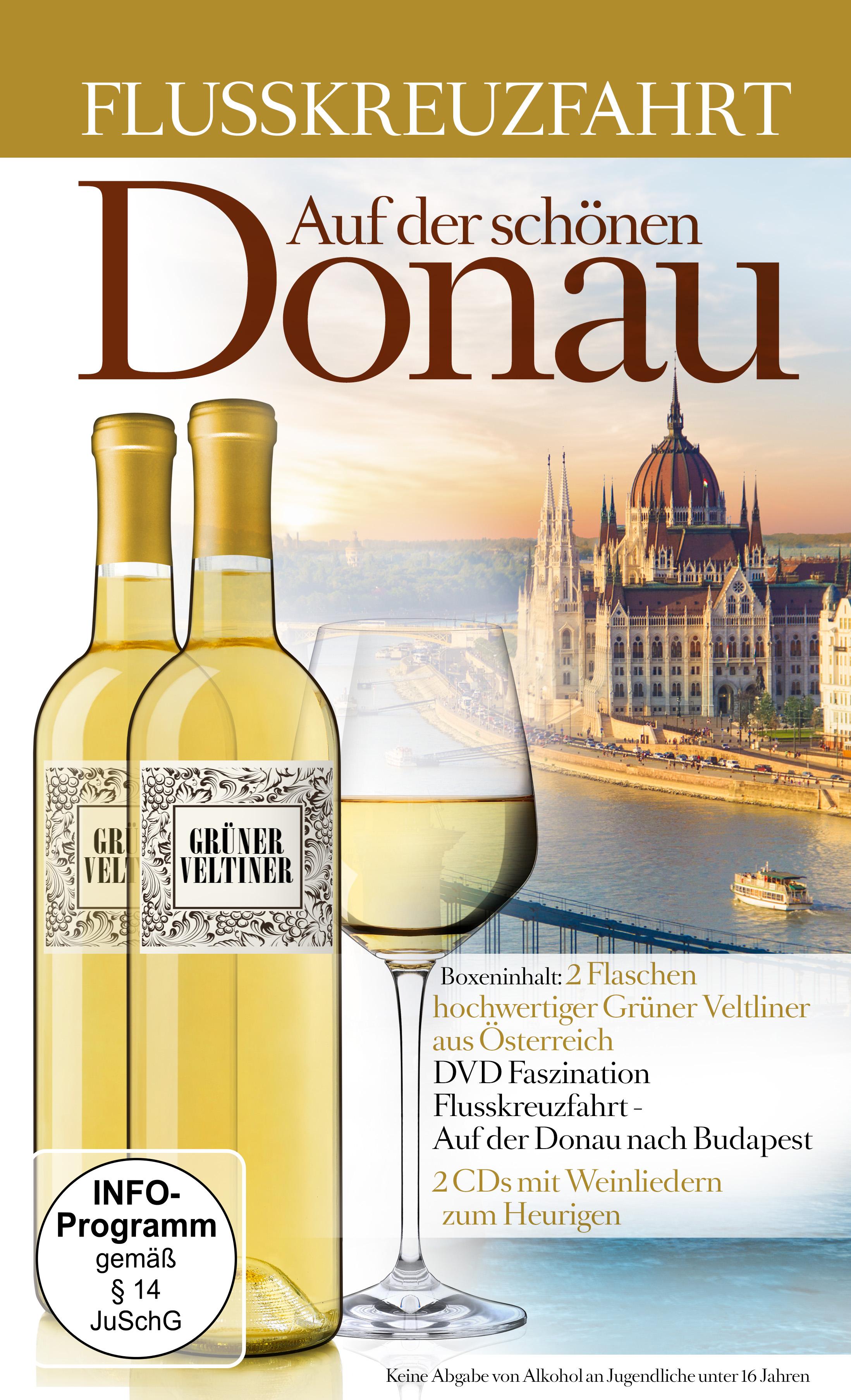 Vorderes Coverbild Auf der Donau-Flusskreuzfahrt und Weinlieder-Weinb