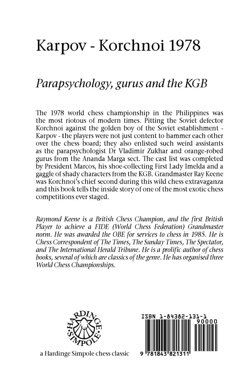 Rückseitencover Karpov - Korchnoi 1978