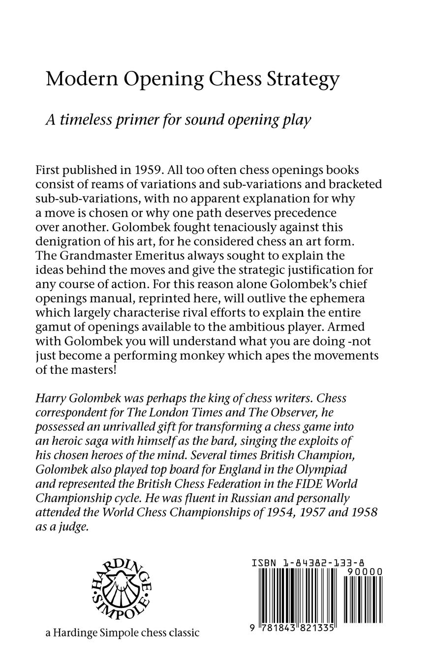 Rückseitencover Modern Opening Chess Strategy