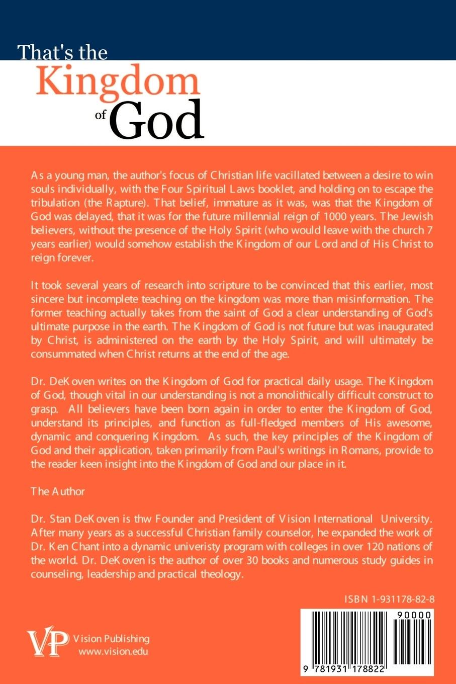 Rückseitencover That's the Kingdom of God