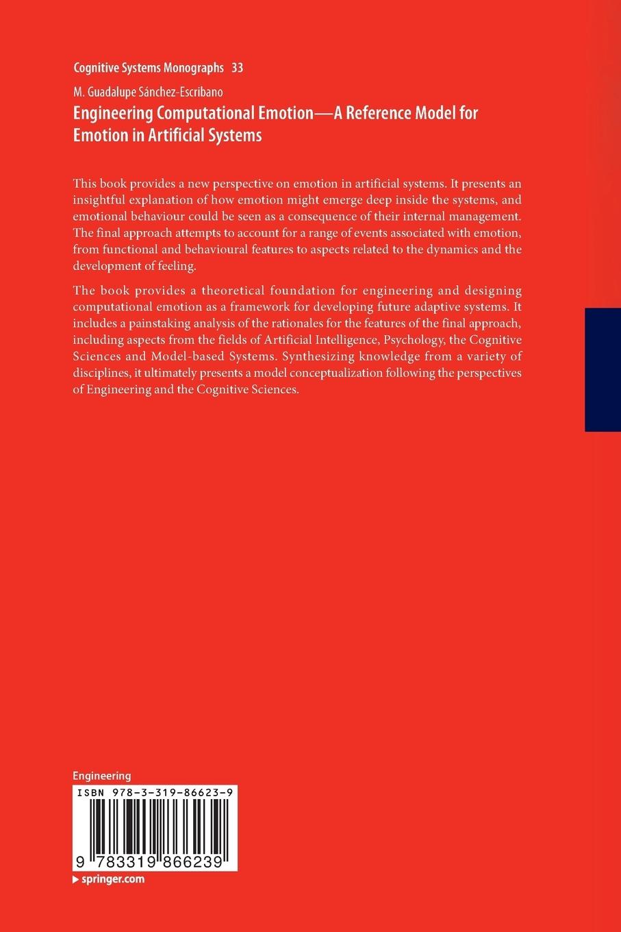 Rückseitencover Engineering Computational Emotion - A Reference Model for Emotion in Artificial Systems