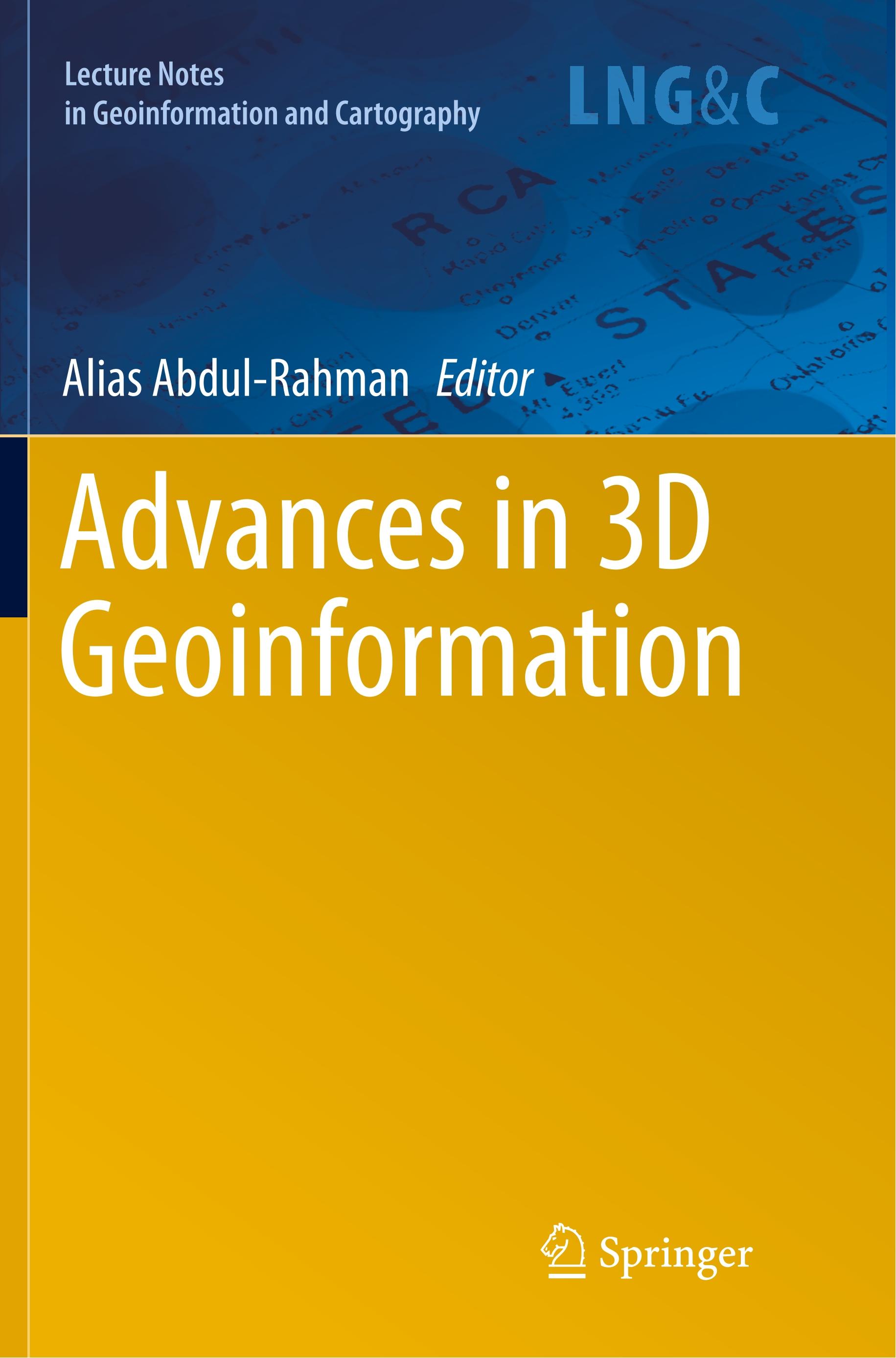Vorderes Coverbild Advances in 3D Geoinformation