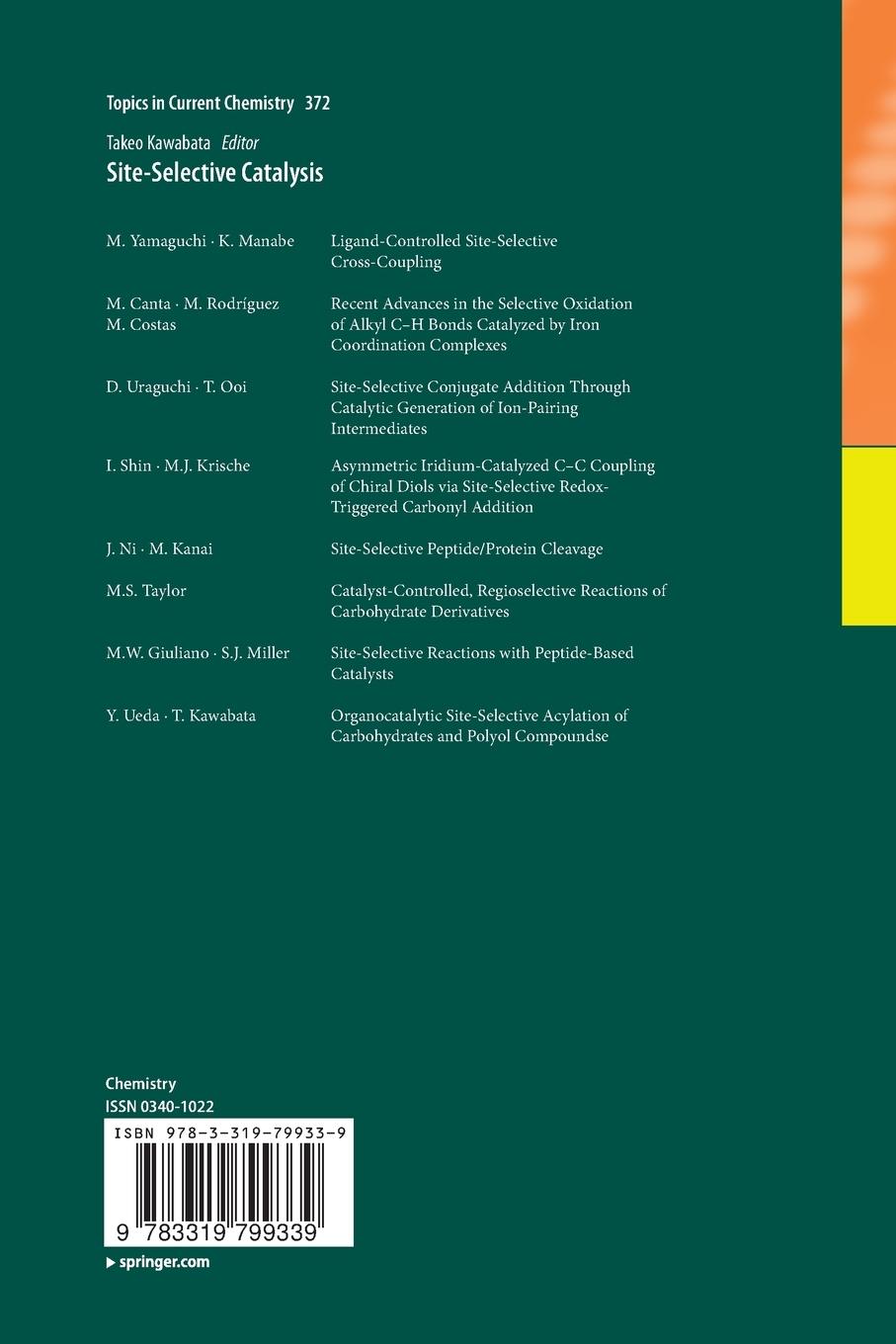 Rückseitencover Site-Selective Catalysis