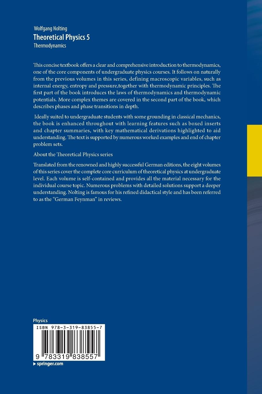 Rückseitencover Theoretical Physics 5