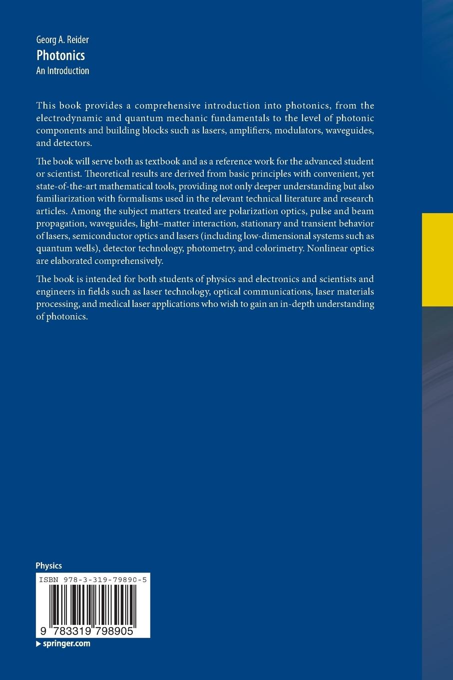 Rückseitencover Photonics