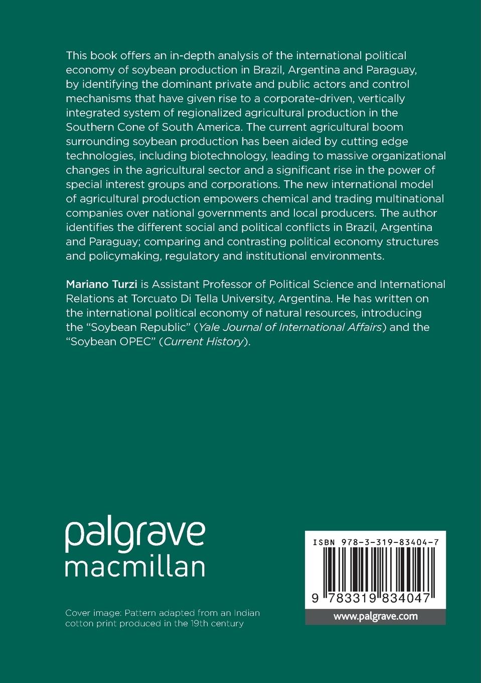 Rückseitencover The Political Economy of Agricultural Booms