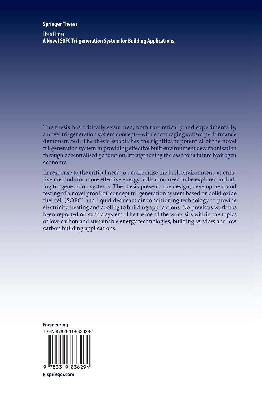 Rückseitencover A Novel SOFC Tri-generation System for Building Applications
