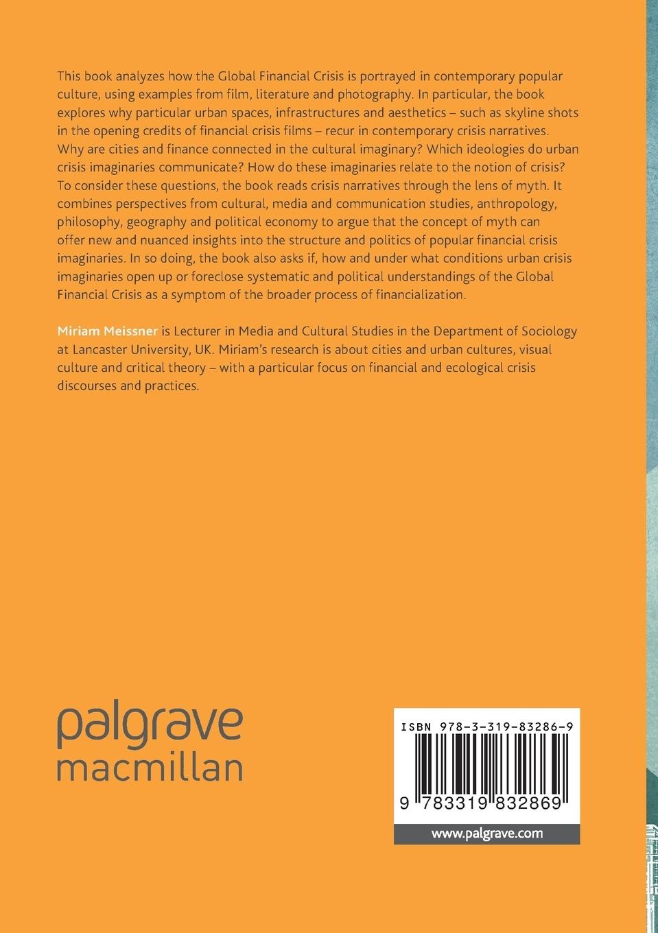 Rückseitencover Narrating the Global Financial Crisis