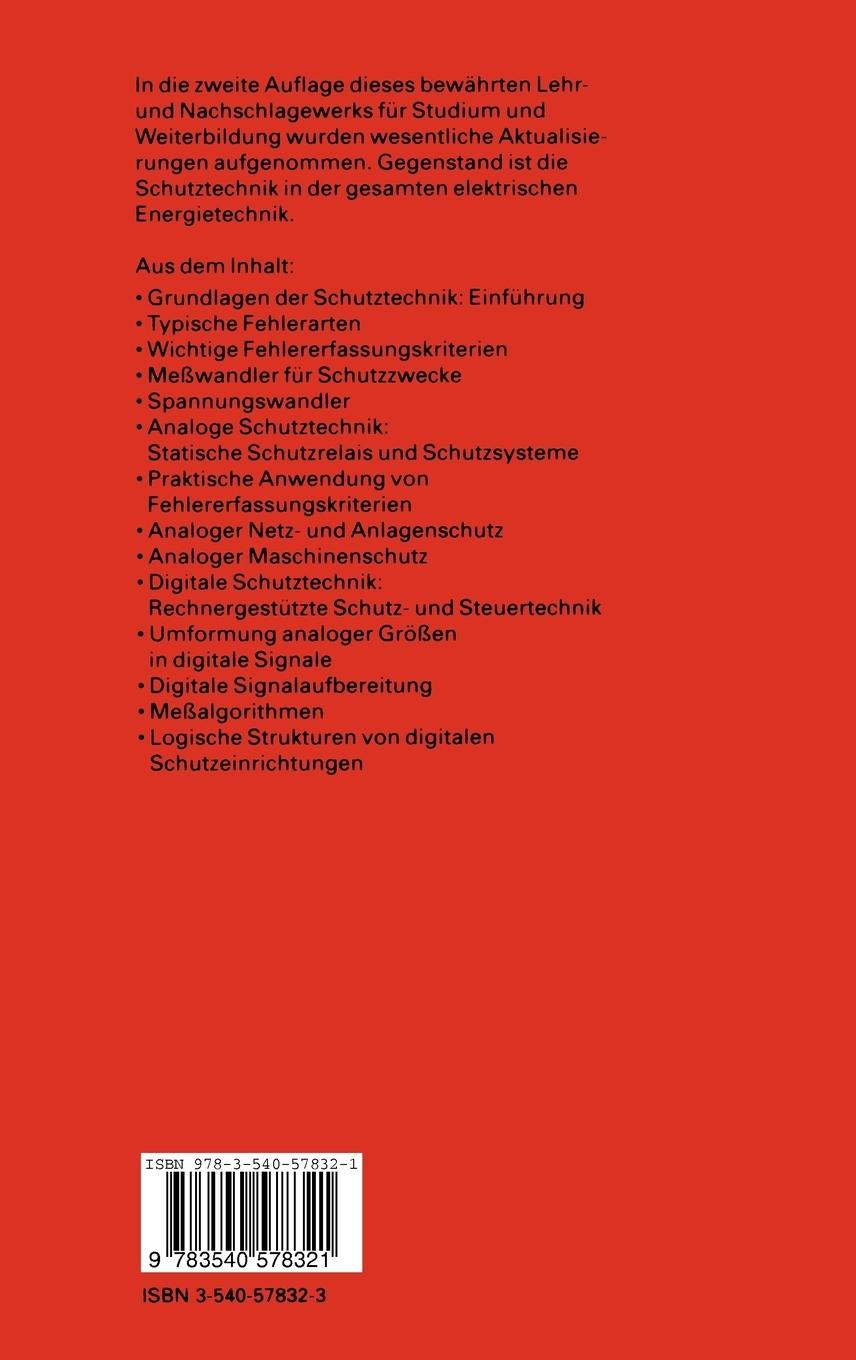 Rückseitencover Schutztechnik in Elektroenergiesystemen