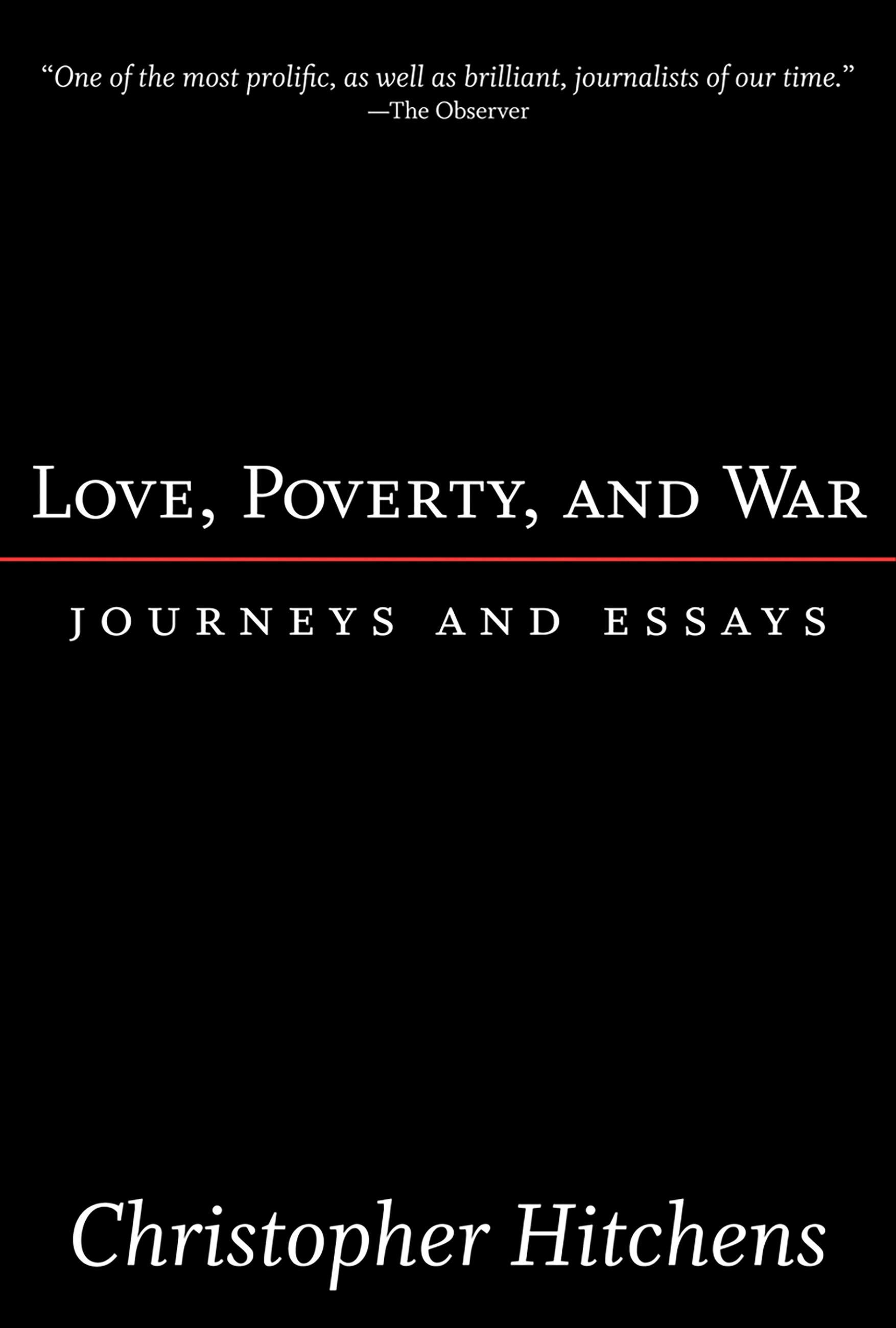 Vorderes Coverbild Love, Poverty, and War