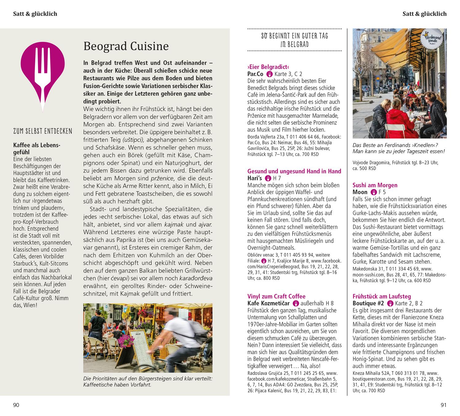 Beispielinhalt (Bild) DuMont direkt Reiseführer Belgrad