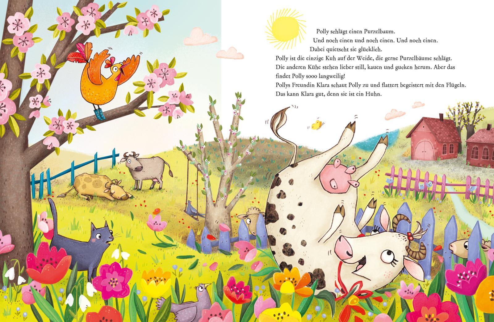 Beispielinhalt (Bild) Hier kommt Polly Osterkuh!