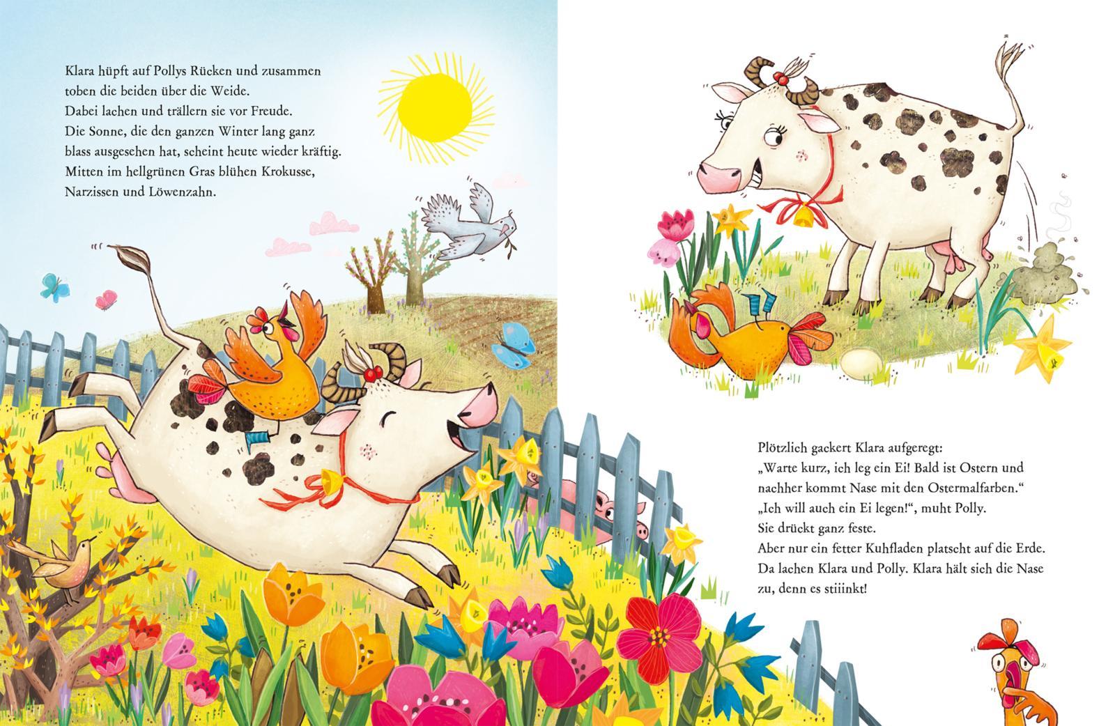 Beispielinhalt (Bild) Hier kommt Polly Osterkuh!