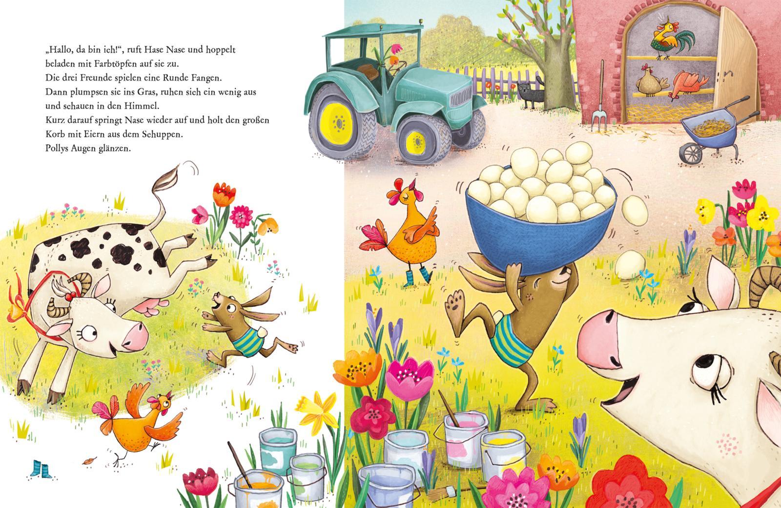 Beispielinhalt (Bild) Hier kommt Polly Osterkuh!