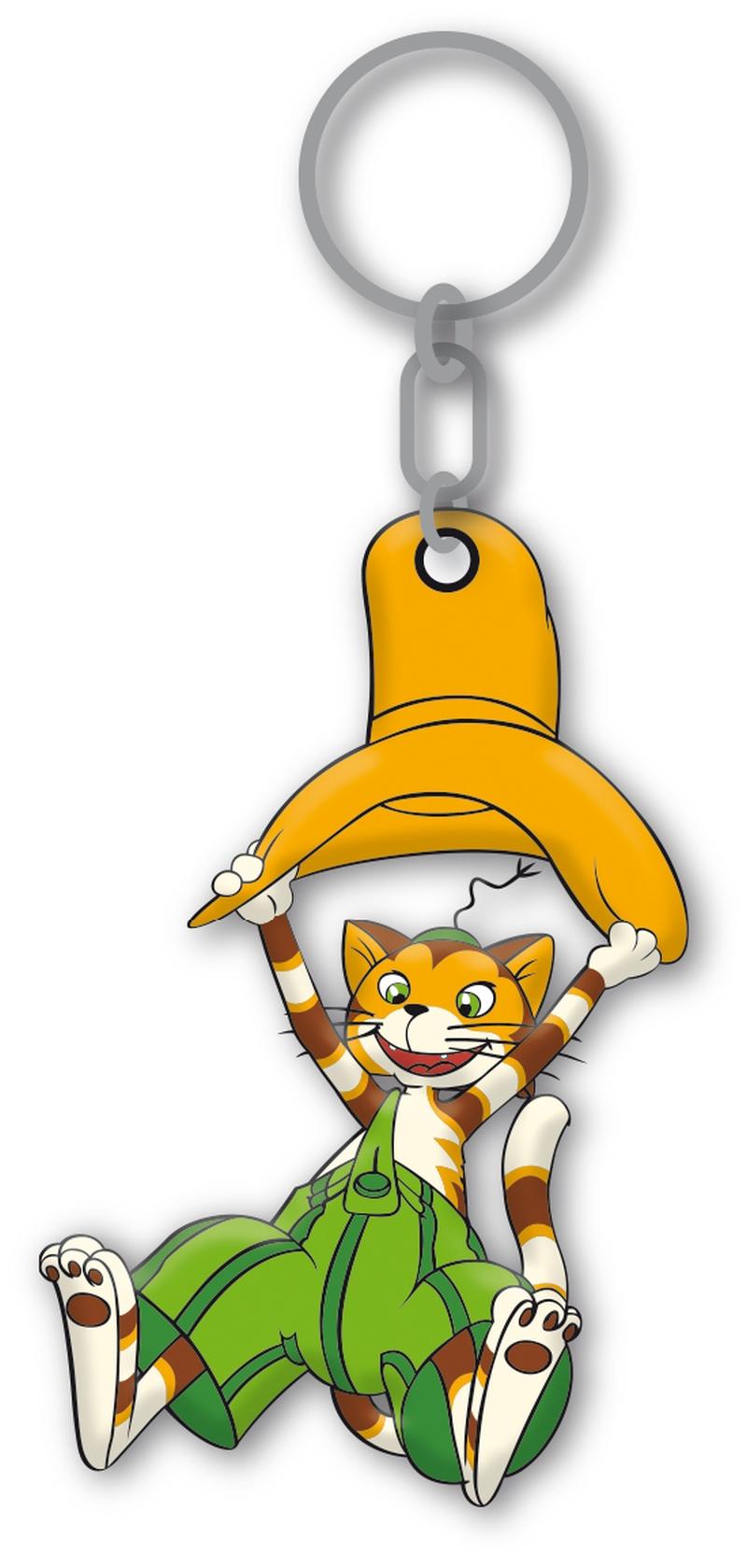 Vorderes Coverbild 3D-Schlüsselanhänger Pettersson und Findus mit Ring