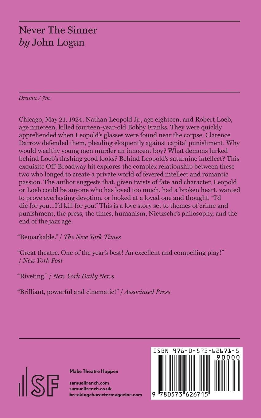 Rückseitencover Never The Sinner