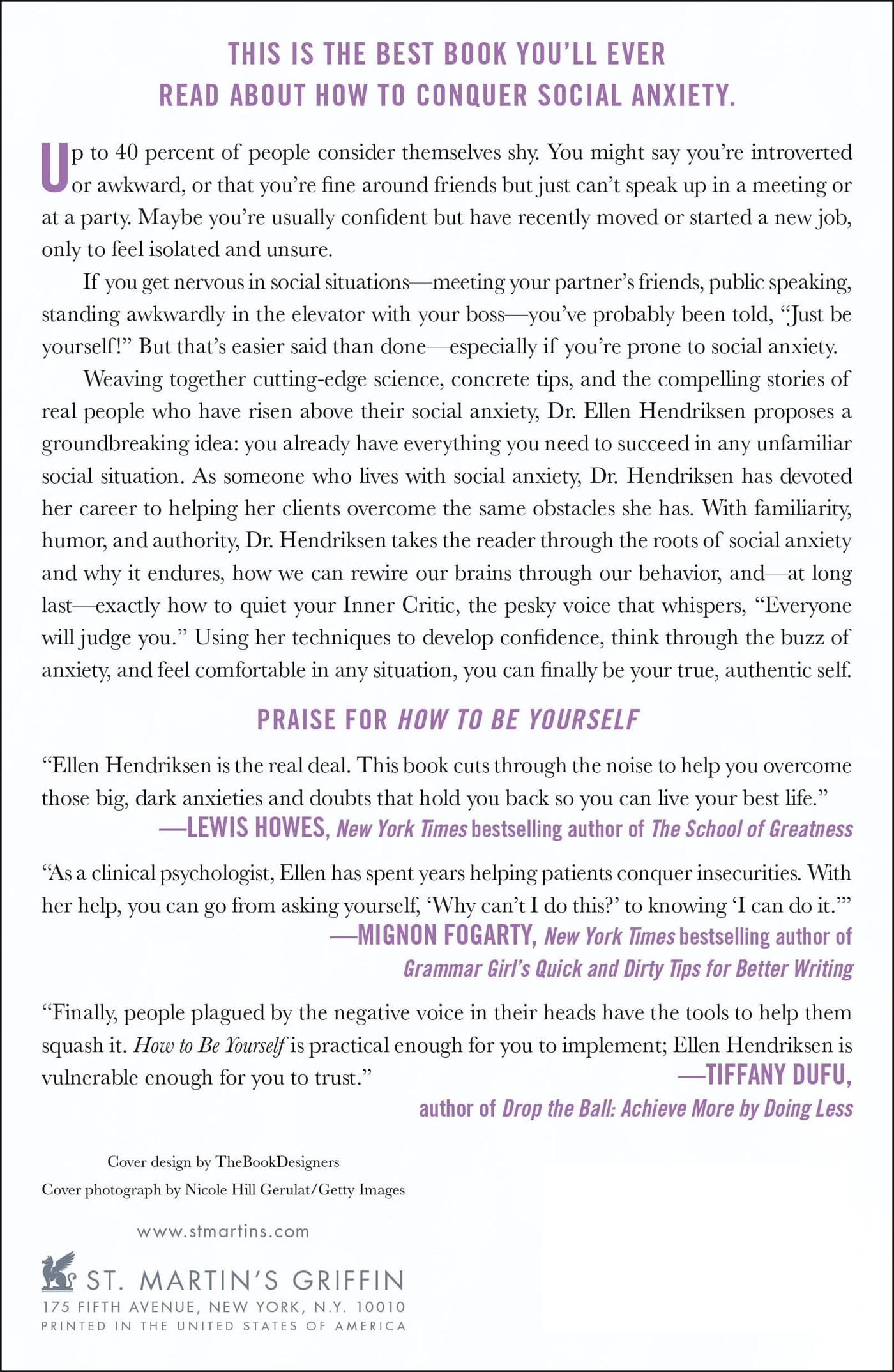 Rückseitencover How to Be Yourself