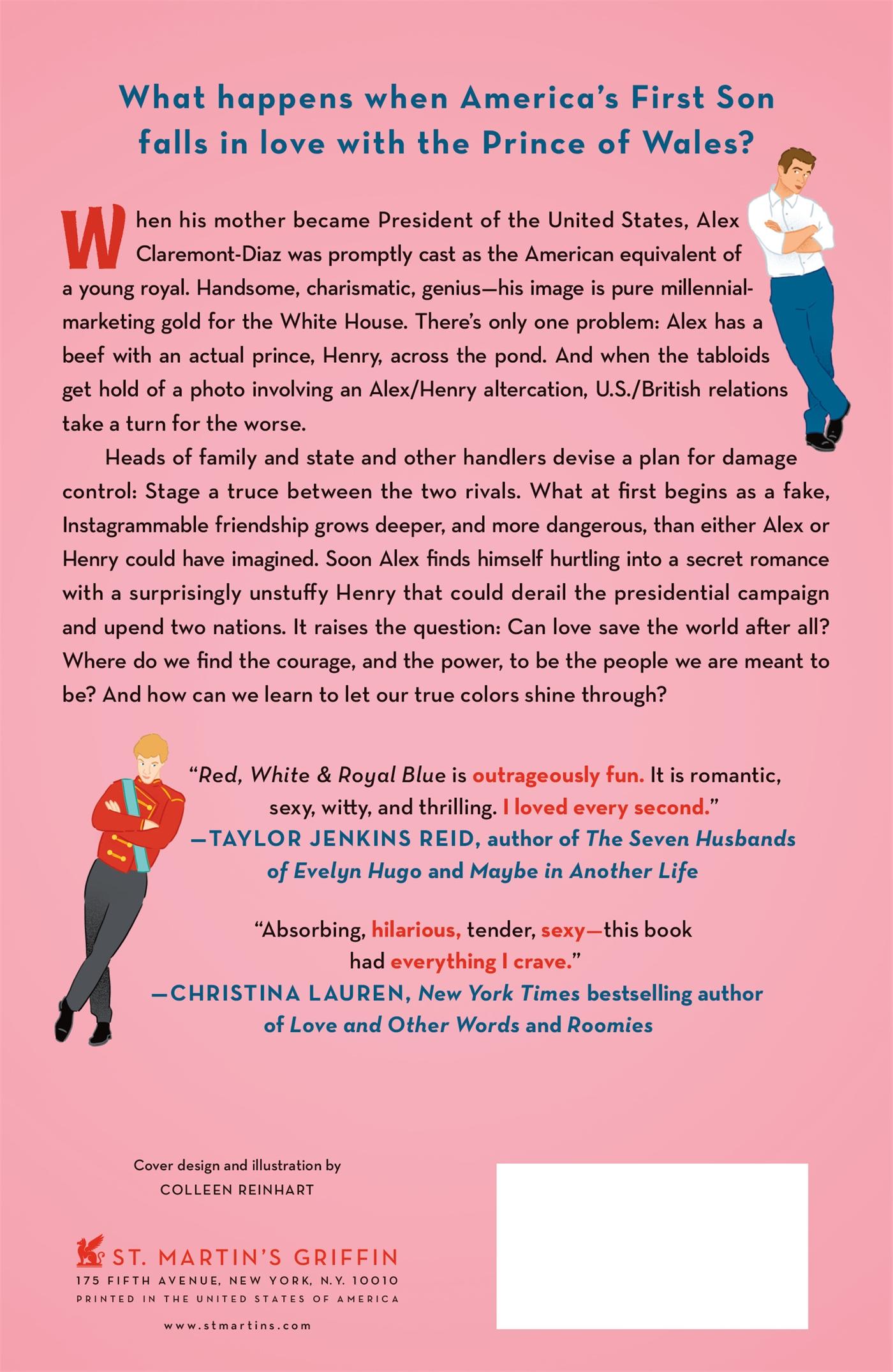 Rückseitencover Red, White & Royal Blue