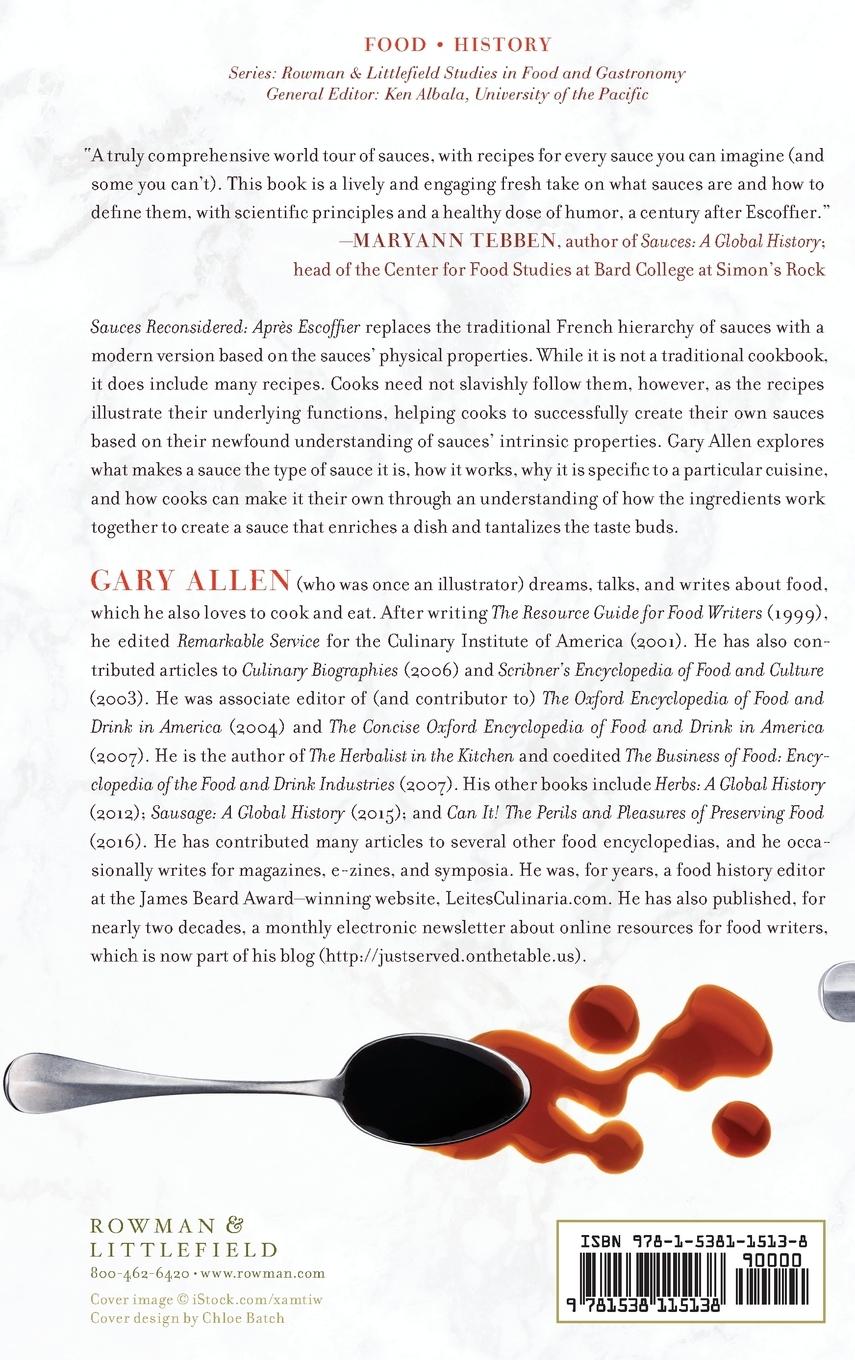 Rückseitencover Sauces Reconsidered
