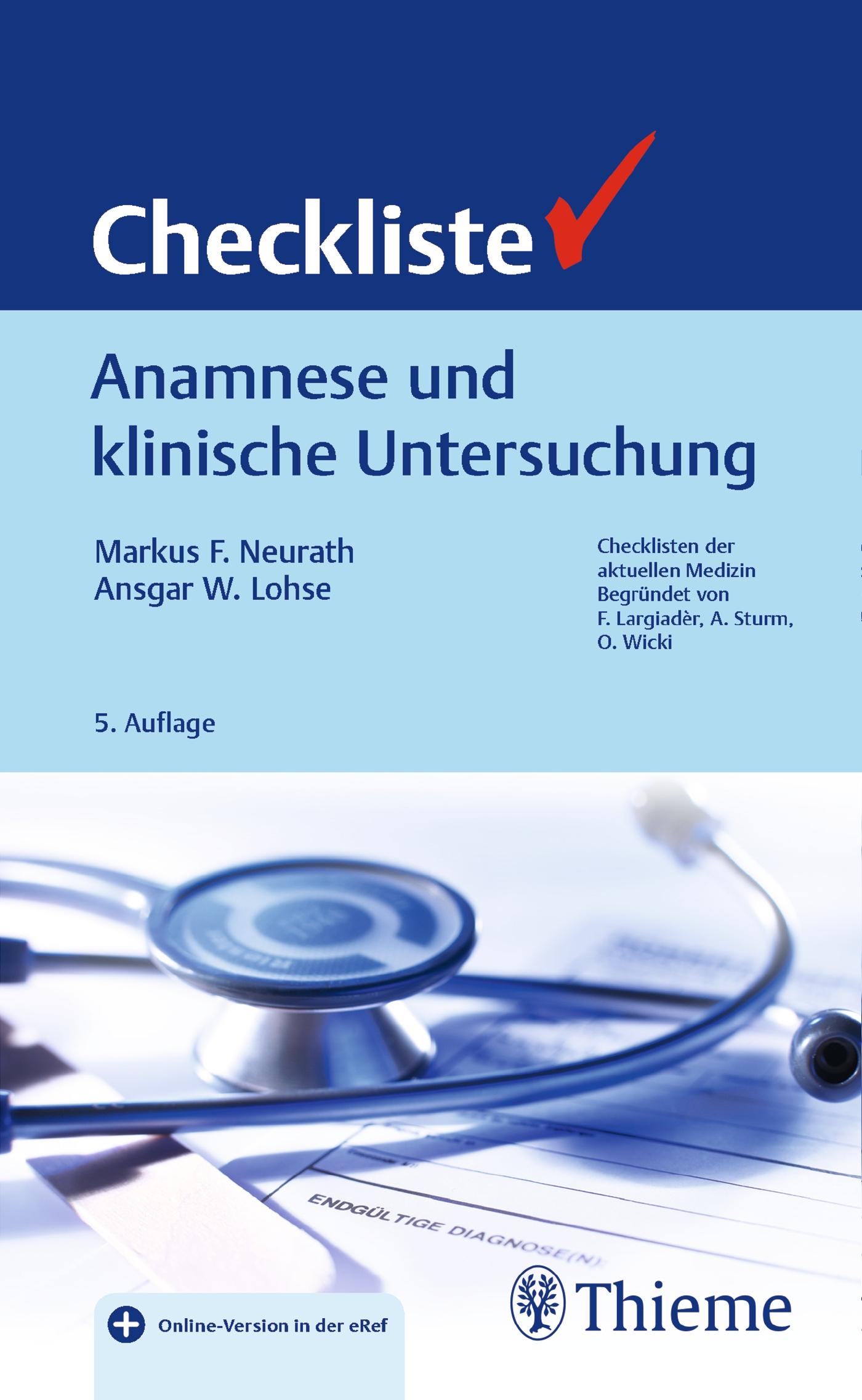 Vorderes Coverbild Checkliste Anamnese und klinische Untersuchung