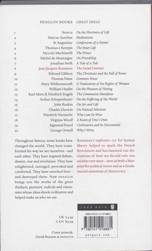 Rückseitencover The Social Contract