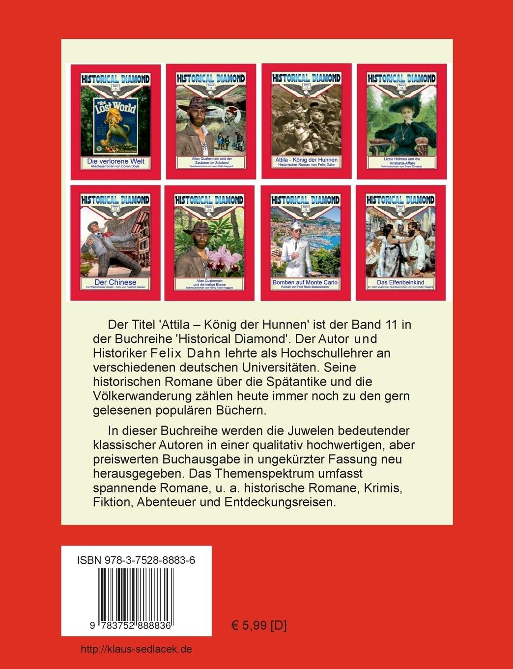 Rückseitencover Attila - König der Hunnen