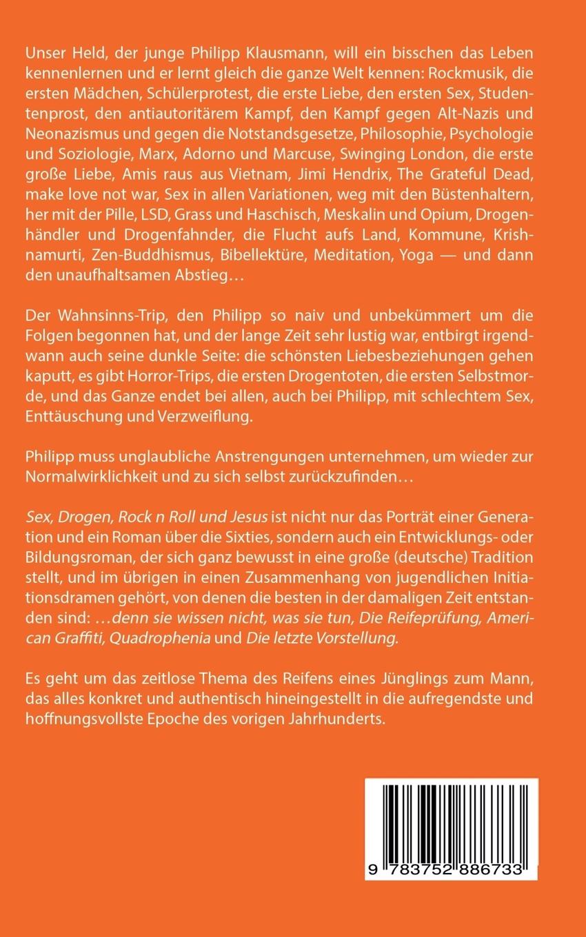 Rückseitencover Sex, Drogen, Rock 'n' Roll und Jesus