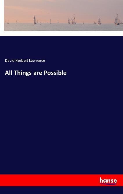 Vorderes Coverbild All Things are Possible