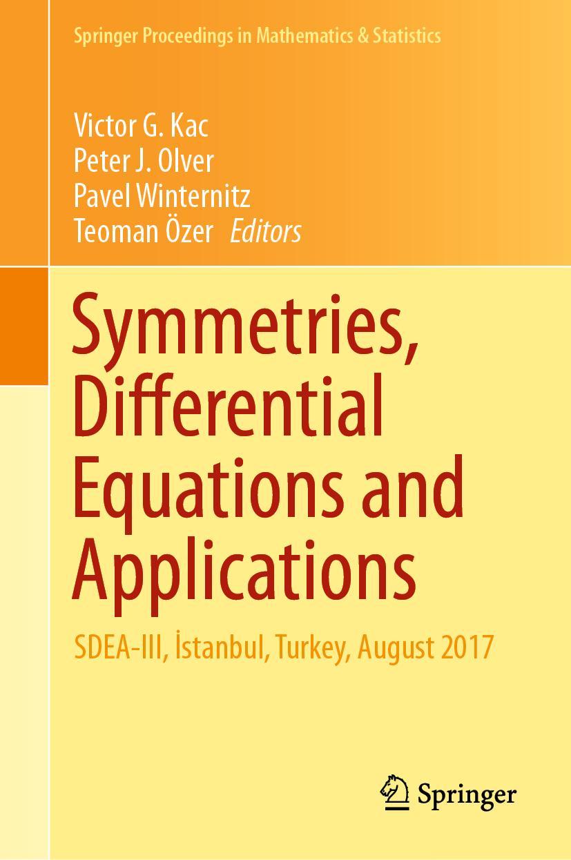 Vorderes Coverbild Symmetries, Differential Equations and Applications