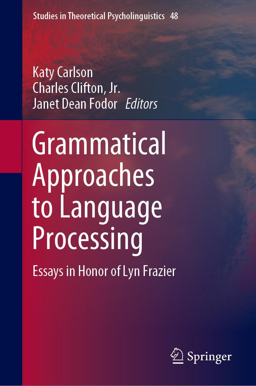 Vorderes Coverbild Grammatical Approaches to Language Processing