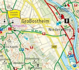 Beispielinhalt (Bild) Frankfurt - Main - Spessart, Aschaffenburg - Darmstadt, Wertheim 1:100 000