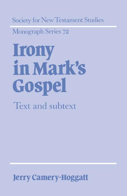 Vorderes Coverbild Irony in Mark's Gospel