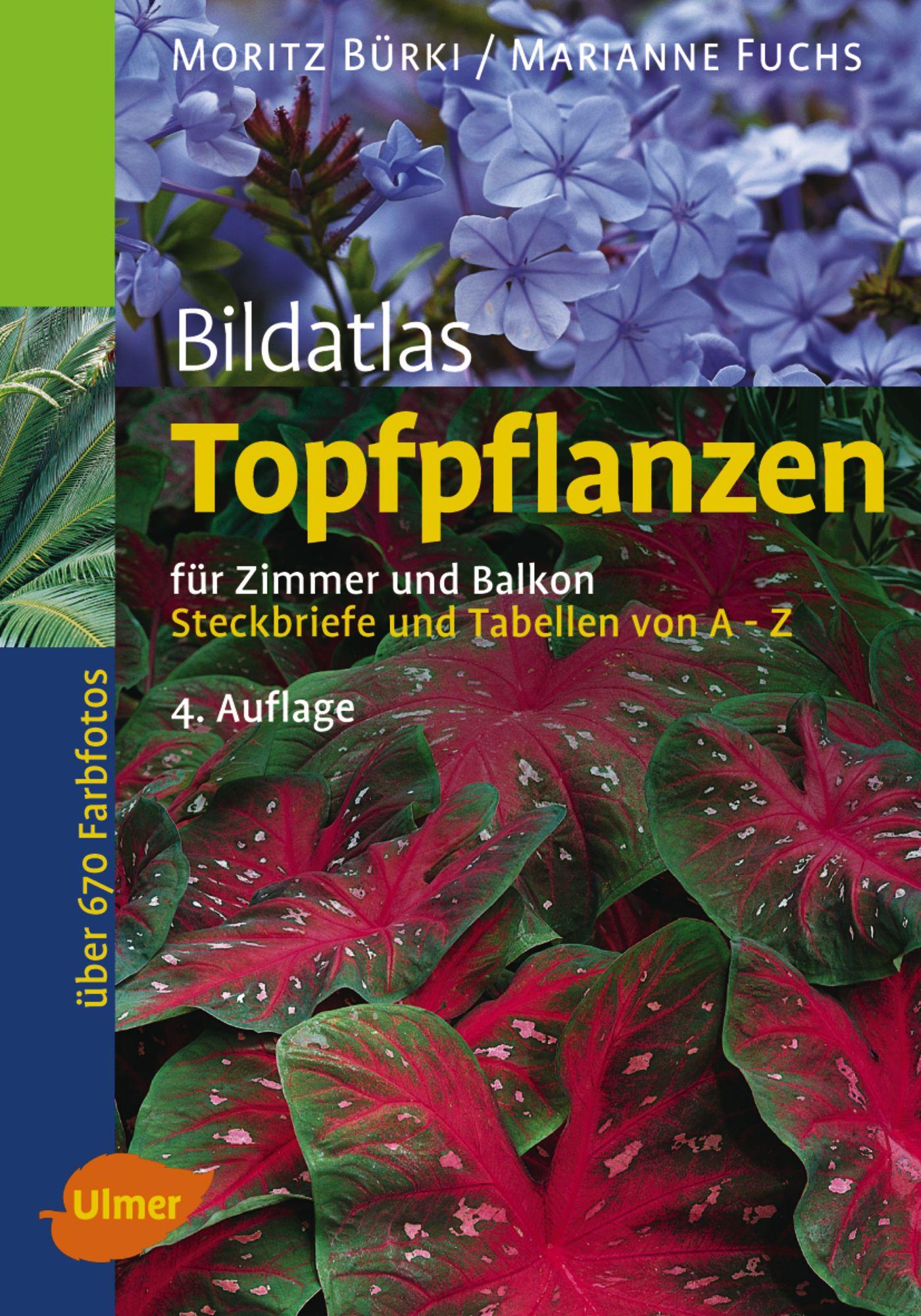 Vorderes Coverbild Bildatlas Topfpflanzen für Zimmer und Balkon