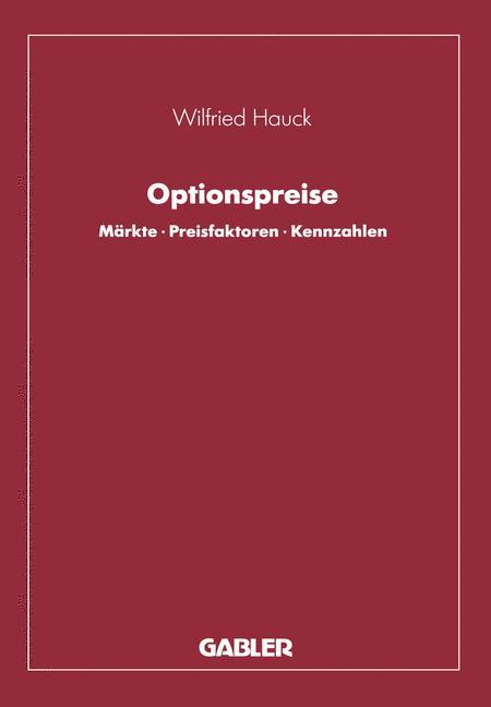 Vorderes Coverbild Optionspreise