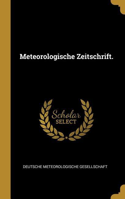 Vorderes Coverbild Meteorologische Zeitschrift.