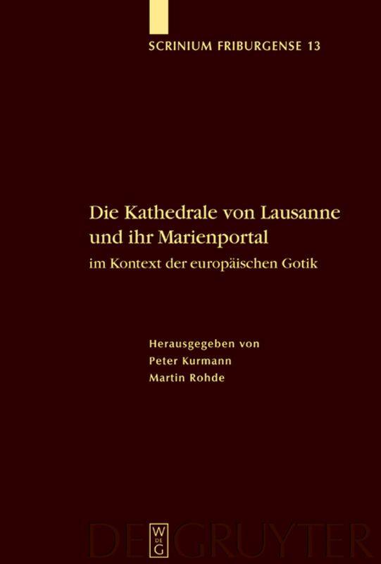 Vorderes Coverbild Die Kathedrale von Lausanne und ihr Marienportal im Kontext der europäischen Gotik