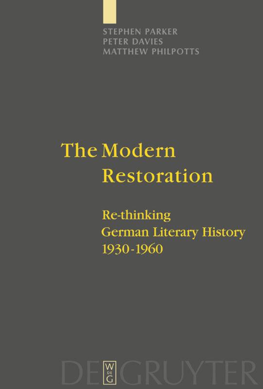 Vorderes Coverbild The Modern Restoration