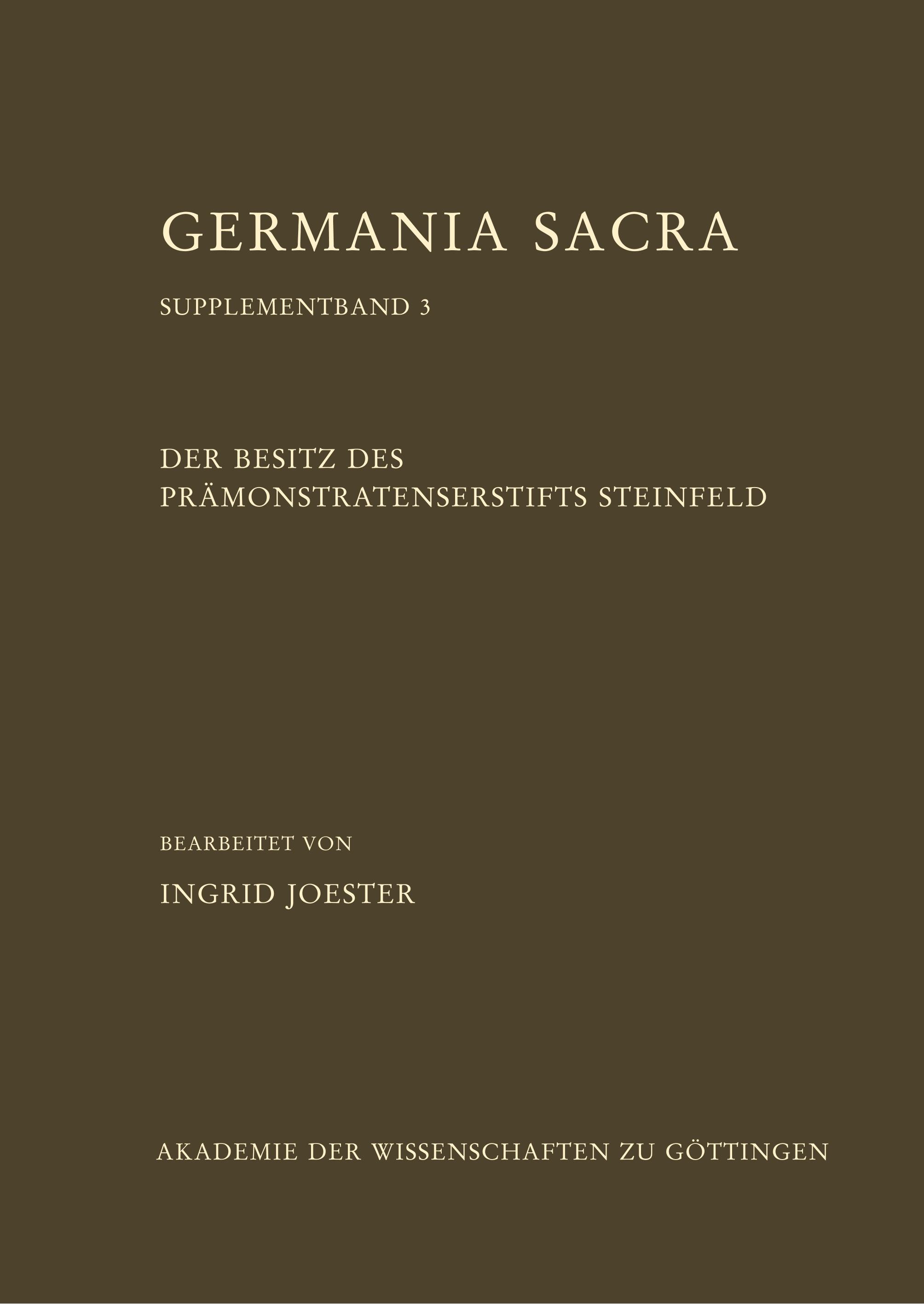 Vorderes Coverbild Der Besitz des Prämonstratenserstifts Steinfeld