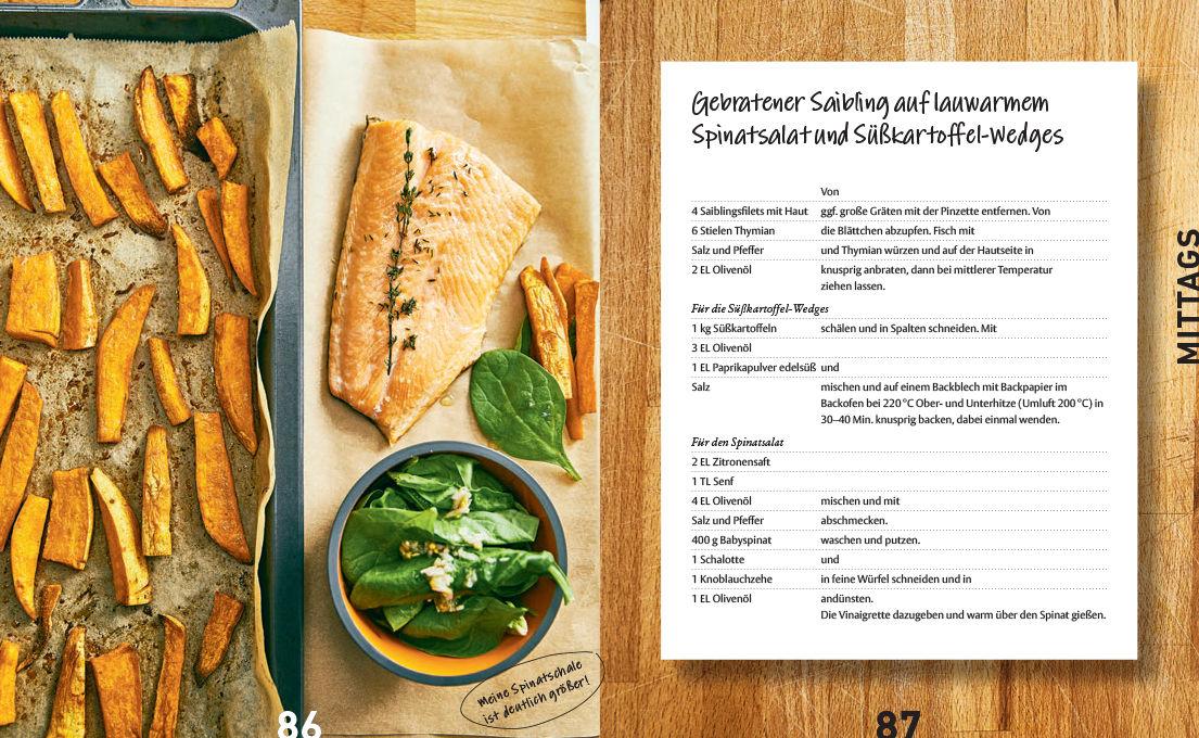 Beispielinhalt (Bild) Der Ernährungskompass - Das Kochbuch