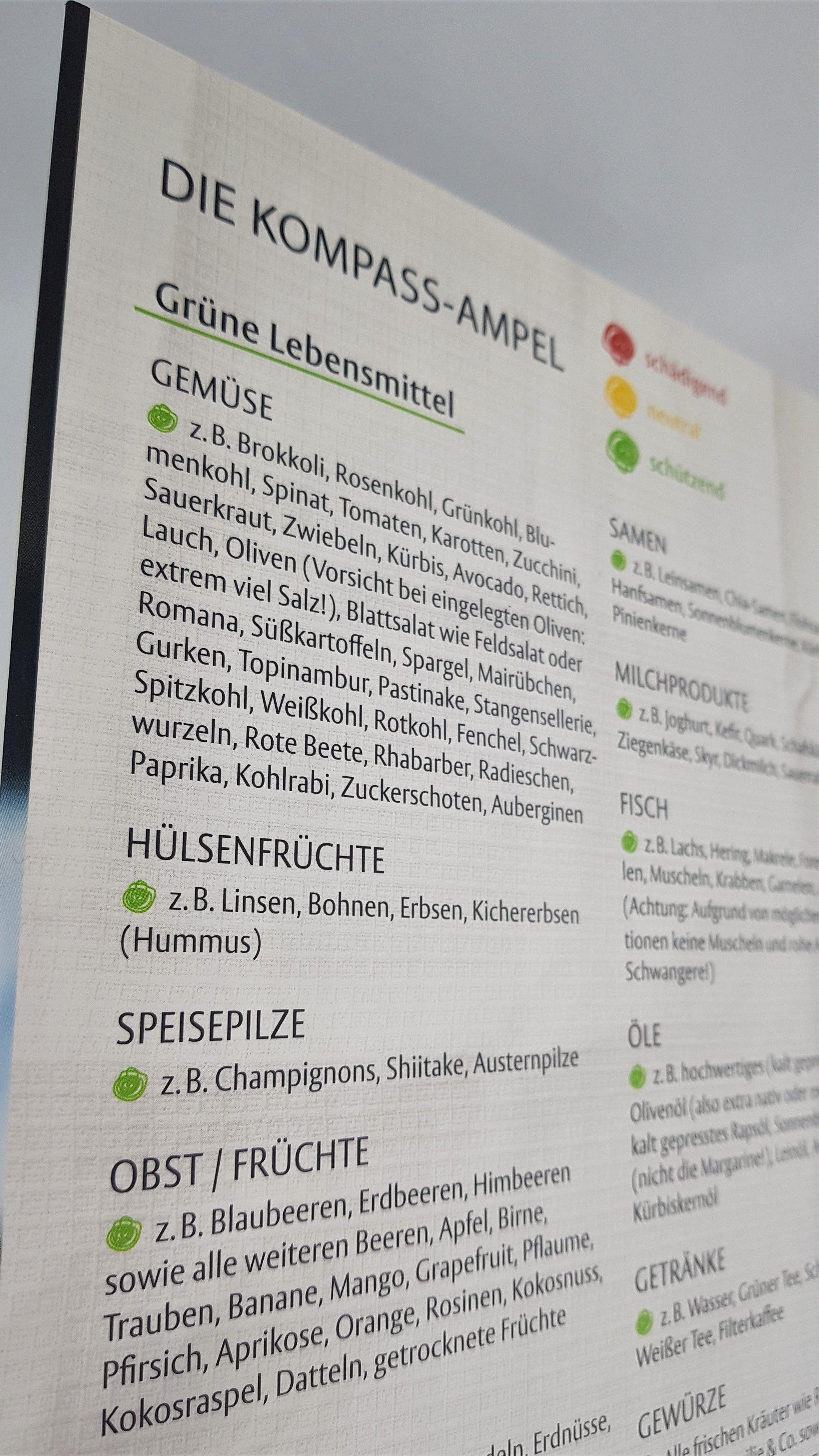 Beispielinhalt (Bild) Der Ernährungskompass - Das Kochbuch