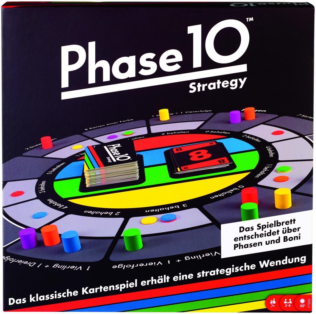Vorderes Coverbild Phase 10 Strategy Brettspiel