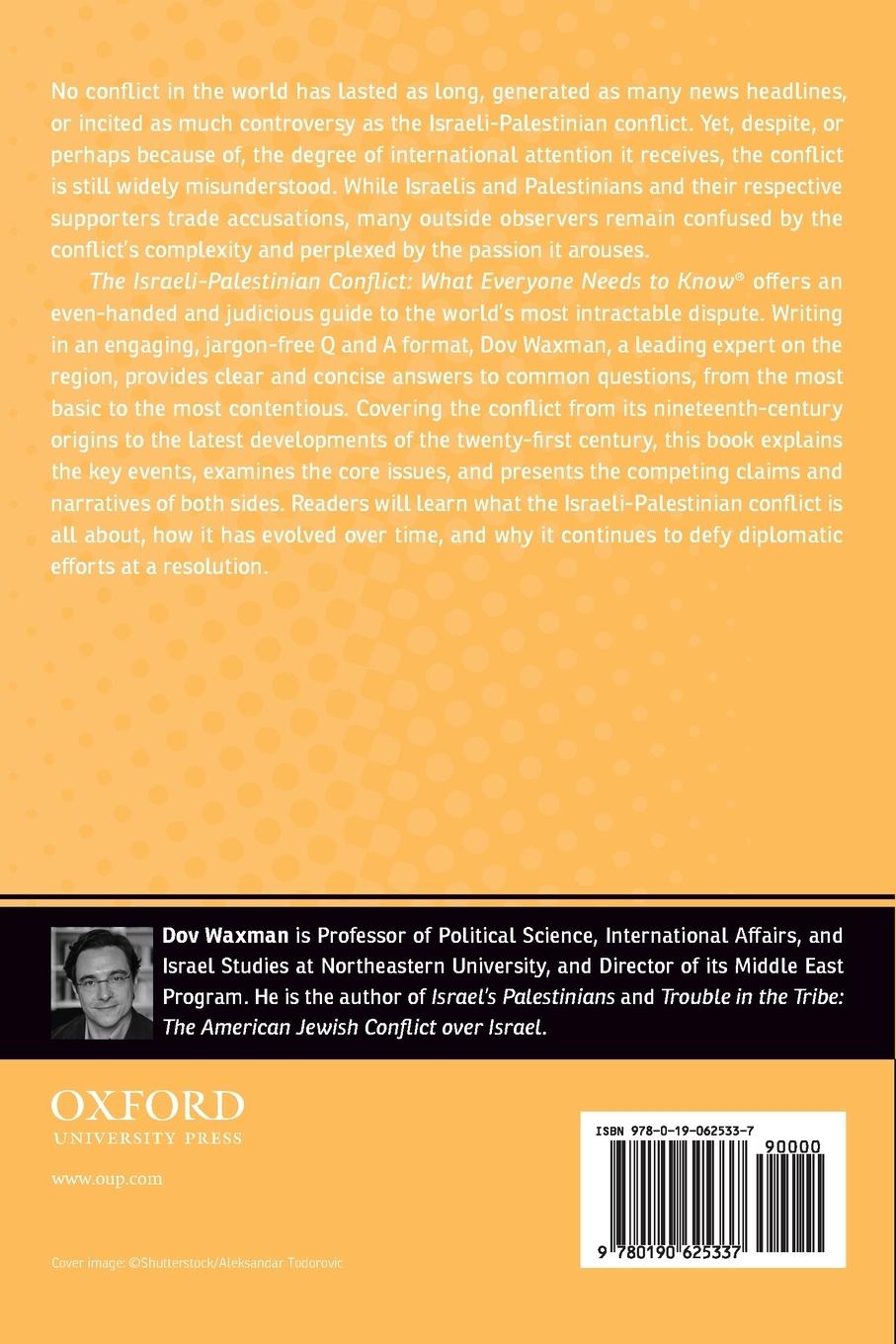 Rückseitencover The Israeli-Palestinian Conflict