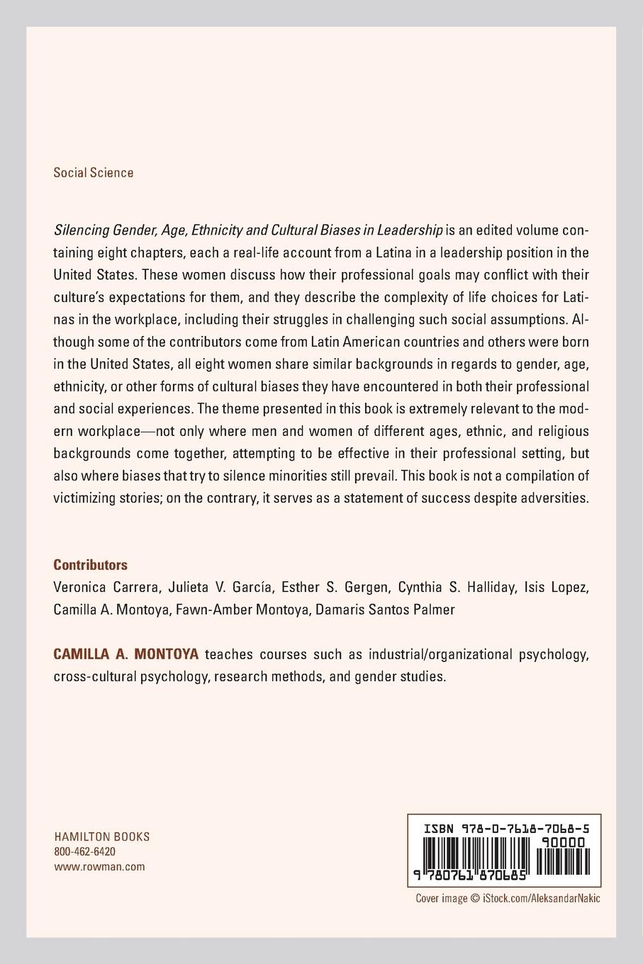 Rückseitencover Silencing Gender, Age, Ethnicity and Cultural Biases in Leadership